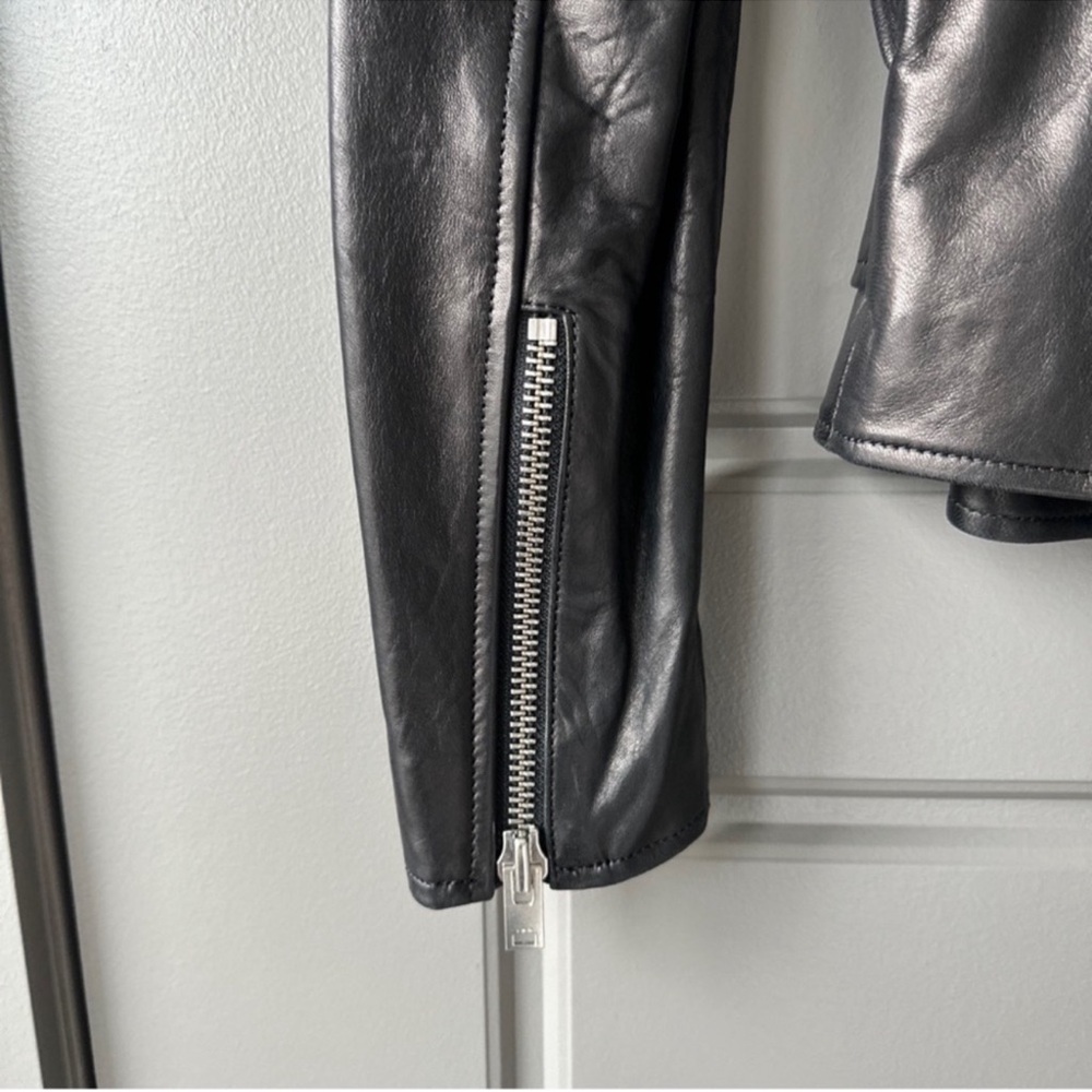 IRO Noreta studded black leather jacket size 36 us 4 - Picture 8 of 10